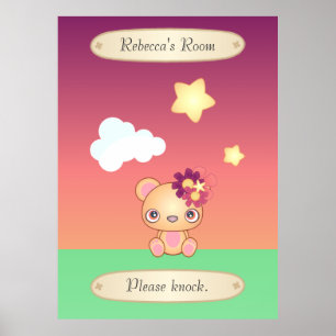 Affiches Ours de Kawaii