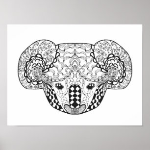 Affiches Ours de koala inspiré 2