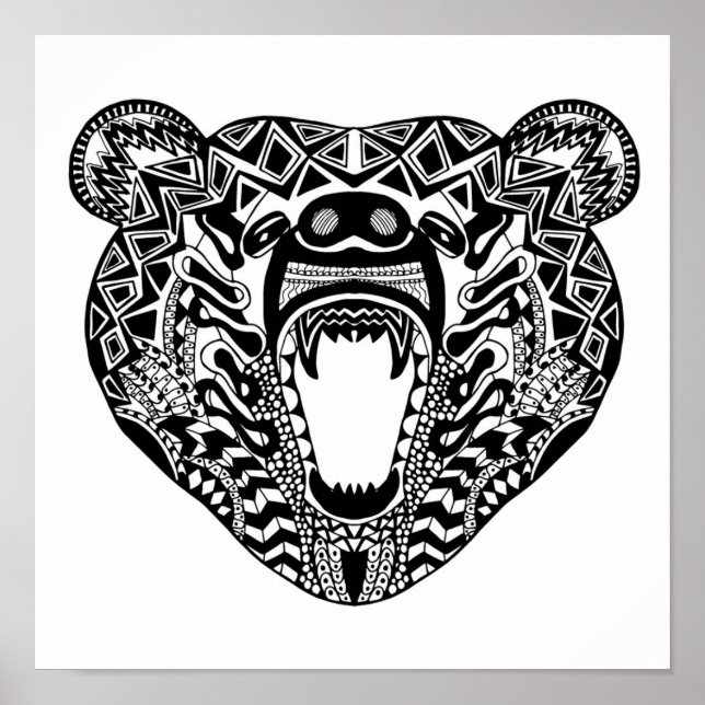 Affiches Ours de style 2 (Devant)