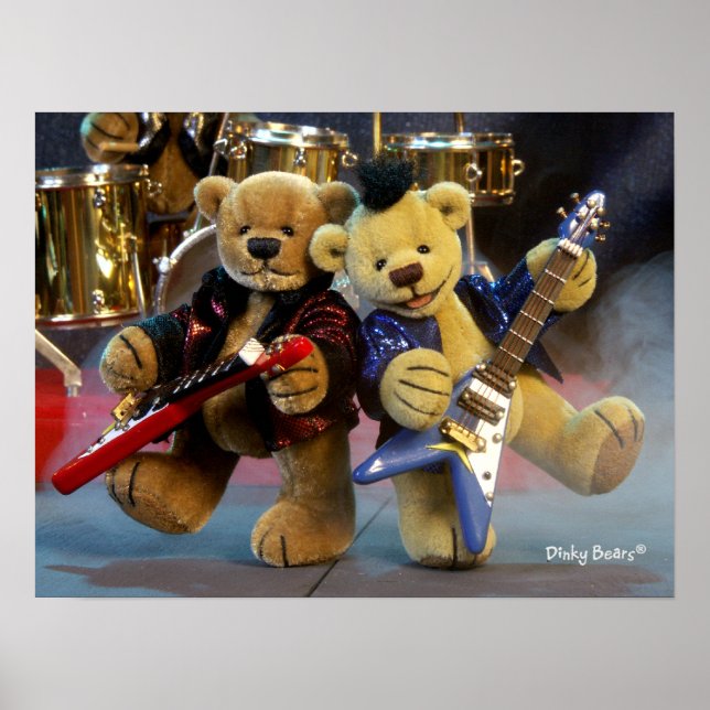 Affiches Ours Dinky : Duet Guitare (Devant)
