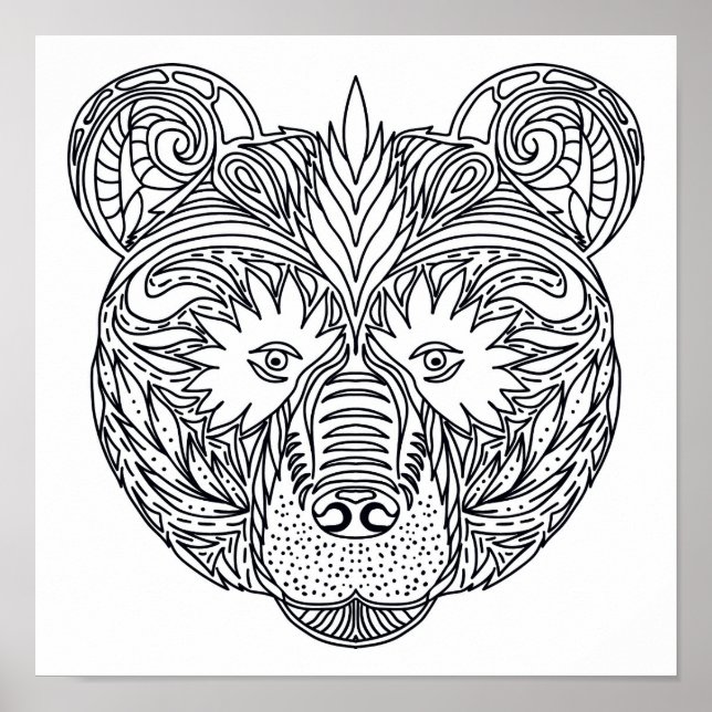 Affiches Ours inspiré 2 (Devant)