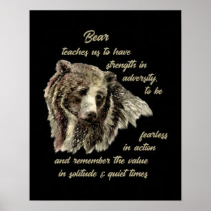 Affiches Ours Totem Animal Spirit Guide pour Inspiration