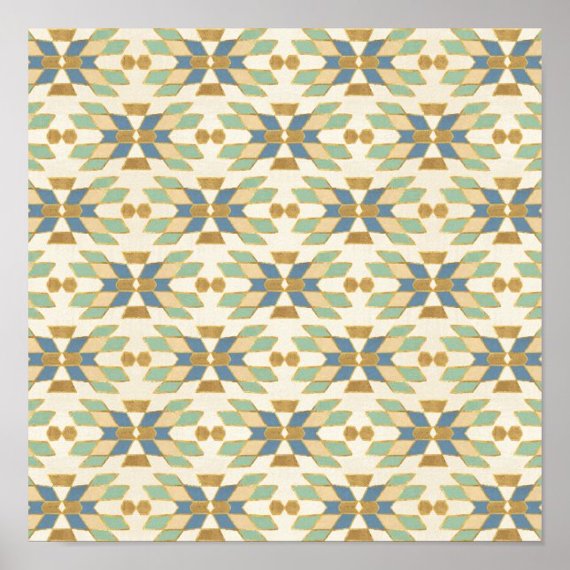 Affiches Outdoor Geo Step | Tribal Pattern (Devant)