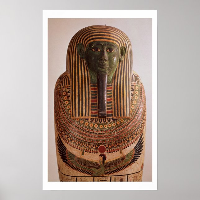 Affiches Outer lid of the sarcophagus of Psametic I (664-61 (Devant)