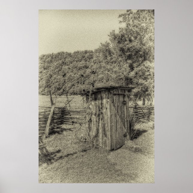 Affiches Outhouse Smoky Mountain (Devant)