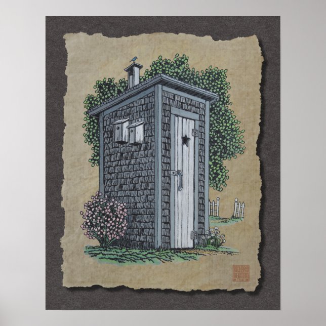 Affiches Outhouse vintage (Devant)