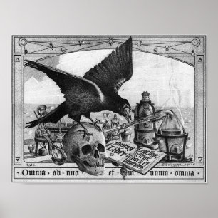 Affiches Outils de laboratoire d'alchimie pour le grand tra