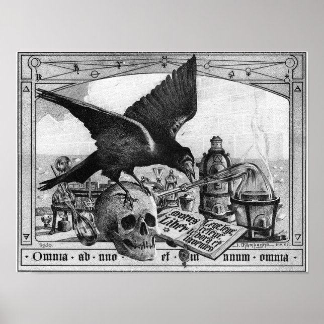 Affiches Outils de laboratoire d'alchimie pour le grand tra (Devant)