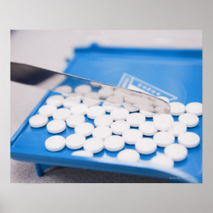 Affiches Outils de pharmacie, pilules, médicaments