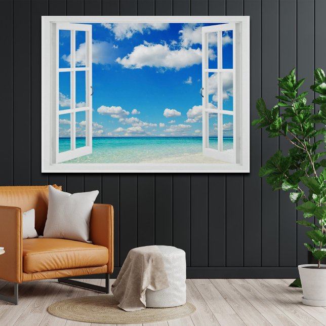 Affiches Ouvrir la fenêtre sur la plage (Créateur téléchargé)