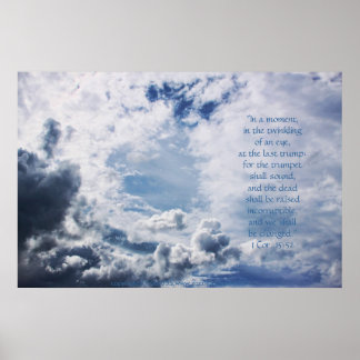 Affiches Ouvrir le ciel Imprimer avec le verso de l'écritur