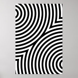 Affiches Overlapping Concentric Circles