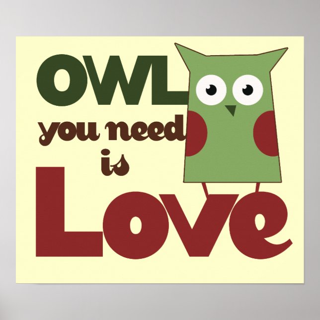 Affiches Owl Love (Devant)