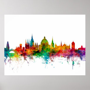 Affiches Oxford England Skyline