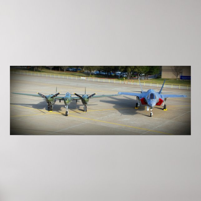 Affiches P-38 Éclair et F-35 Éclair II (Devant)