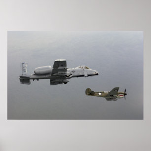 Affiches P-40 Tomahawk et A-10 Warthog