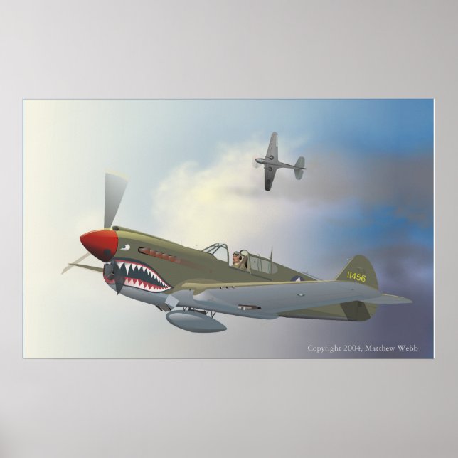 Affiches P-40 Warhawks (Devant)