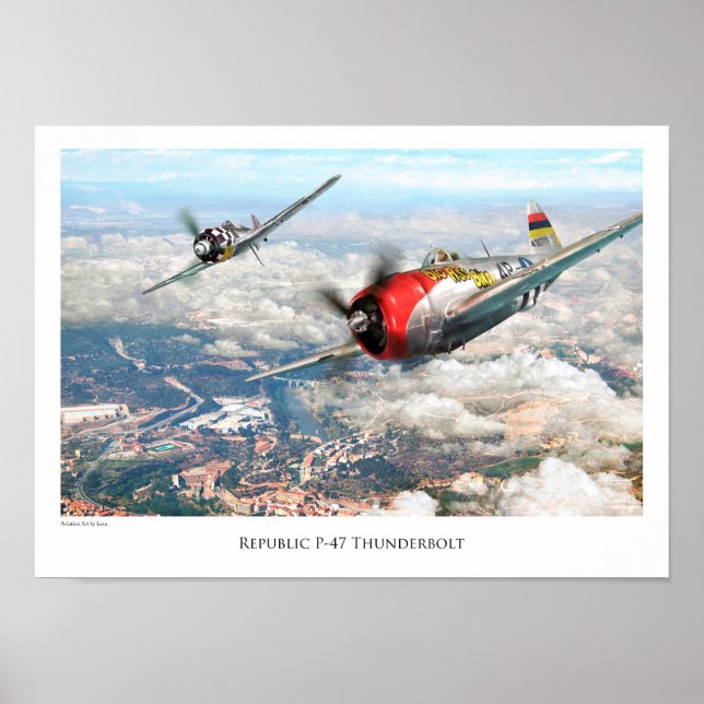 Affiches P-47 Thunderbolt (Devant)