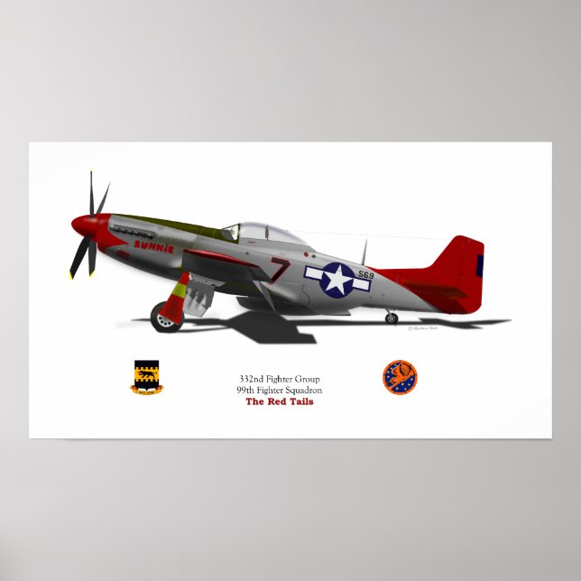 Affiches P-51Dtuskegee (Devant)