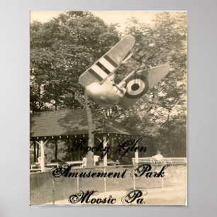 Affiches PA rocheuse de Moosic de parc d'attractions de