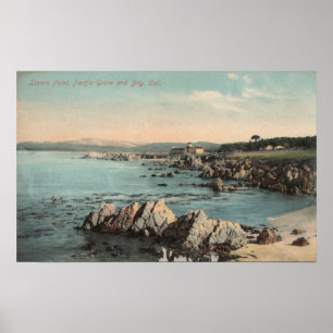 Affiches Pacific Grove, CA - Lovers Point, Pacific