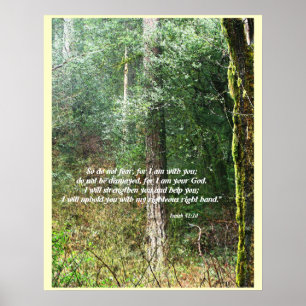 Affiches Pacific Northwest Forest Isaiah 41:10 Imprimer