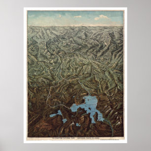 Affiches Pacifique Nord Yellowstone 1895