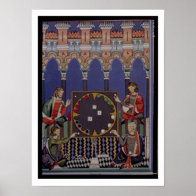 Affiches Page 90 du Livre des Jeux fait pour Alfonso X (Devant)