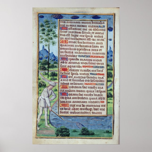 Affiches Page de texte latin avec bordure (Devant)