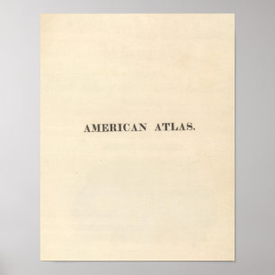 Affiches Page de titre Atlas américain