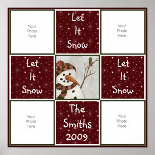 Affiches Page Snowman Quilt Scrapbook