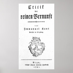 Affiches Page titre de 'critique de pur