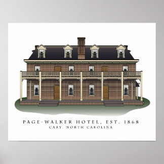 Affiches Page-Walker Hotel Architectural Print