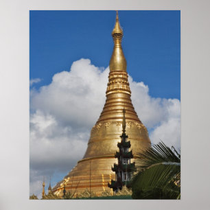 Affiches Pagode Shwedagon, Yangon, Myanmar