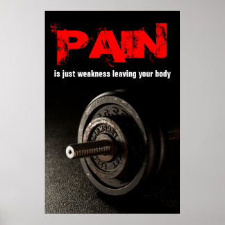 Affiches Pain Bodybuilding Fitness Inspirational Dumbell