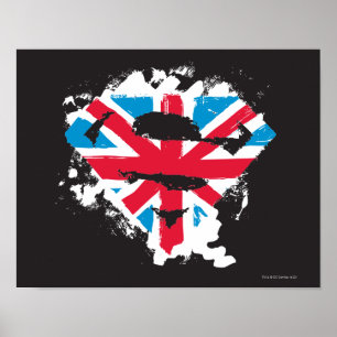 Affiches Paint Strokes British S-Shield