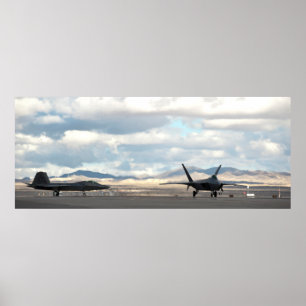 Affiches Pair of F-22 Raptor Aircraft