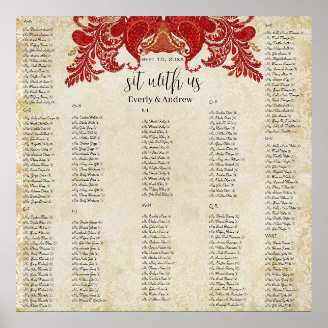 Affiches Paisley Paon - Utiliser une taille de 35 x 35 (200 (Devant)