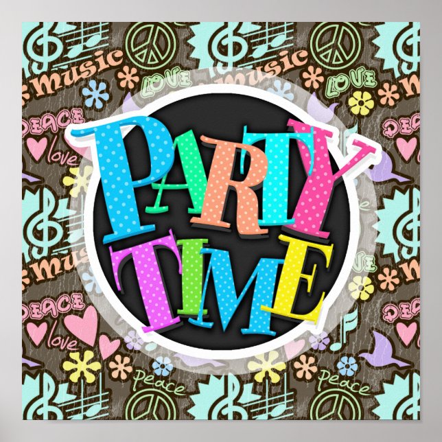 Affiches Paix, amour, musique (Devant)