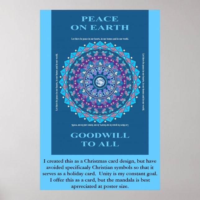 AFFICHES PAIX DE VACANCES MANDALA (Devant)