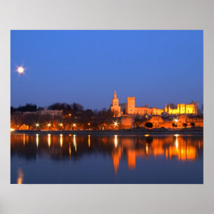 Affiches Palais des Papes à Avignon et le Rhône à