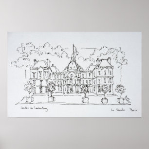 Affiches Palais du Luxembourg  rue de Vaugirard, Paris