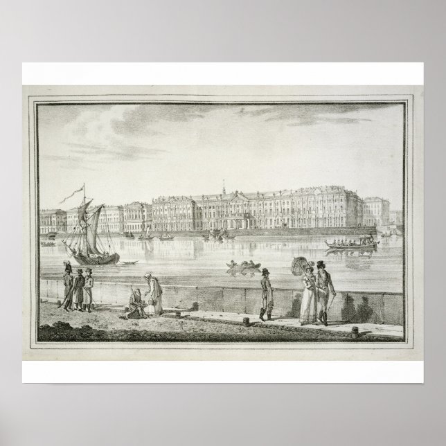 Affiches Palais impérial d'hiver, Saint-Pétersbourg (litho) (Devant)