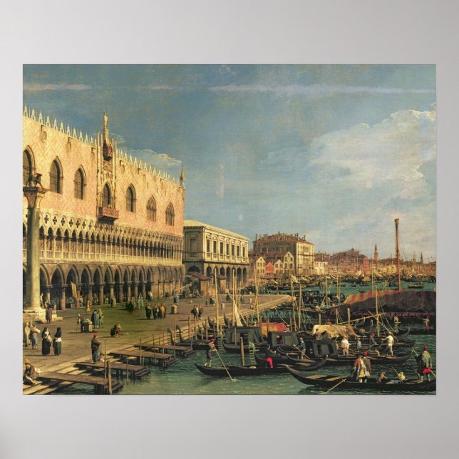 Affiches Palazzo Ducale et Riva degli Schiavoni, Venic (Devant)