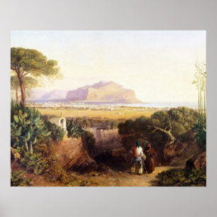 Affiches Palerme, Sicile, 1847 (huile sur la toile)