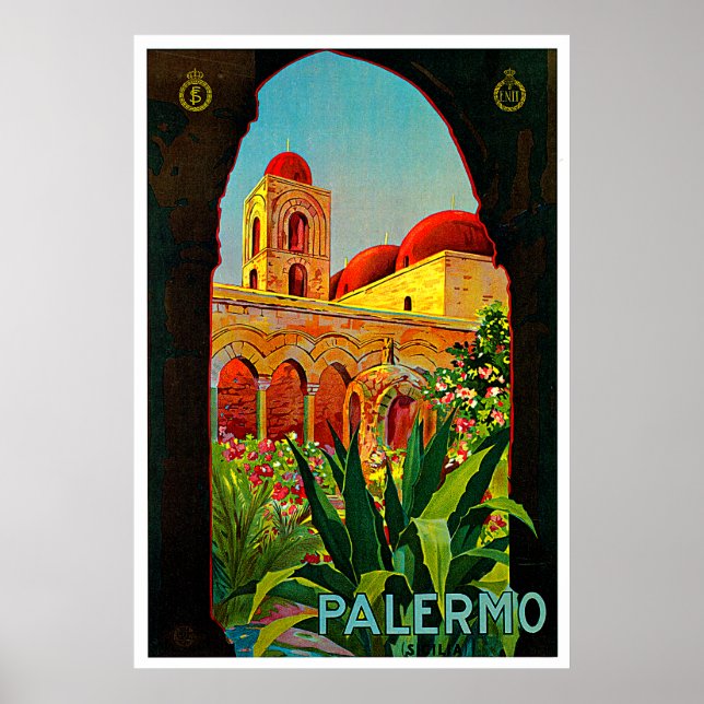 Affiches Palerme Sicile Italie Travel Art (Devant)