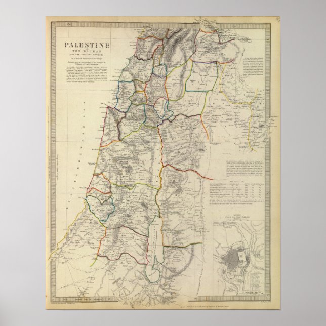 Affiches Palestine, districts adjacents (Devant)