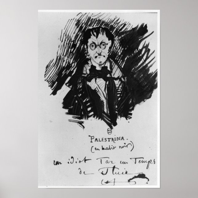 Affiches Palestrina en costume noir (Devant)
