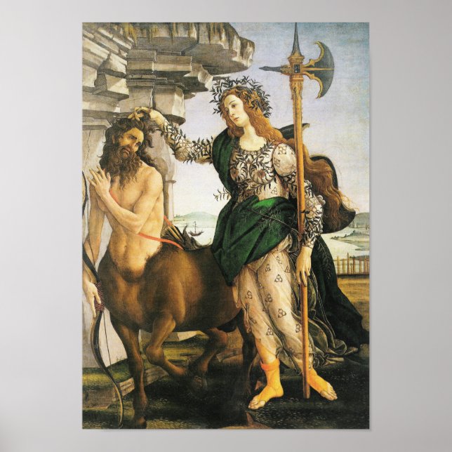 Affiches Pallas & Centaur, Art Renaissance Botticelli (Devant)