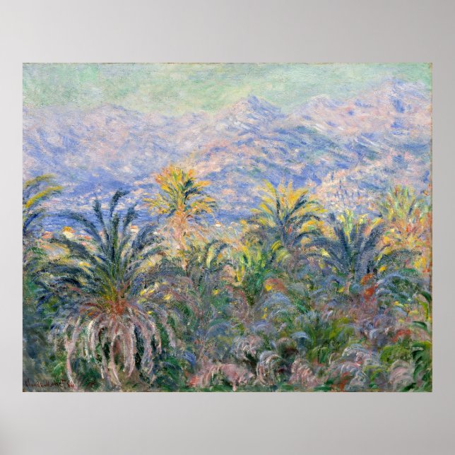 Affiches Palmiers de Claude Monet à Bordighera (Devant)
